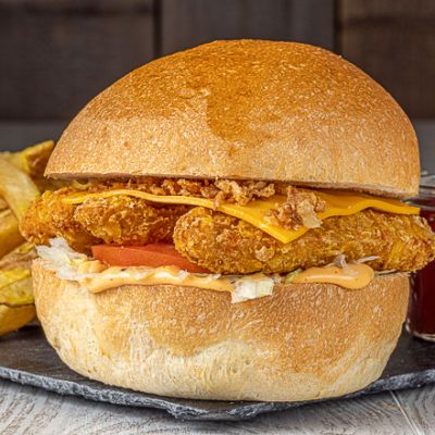 Burger le chicken-spicy